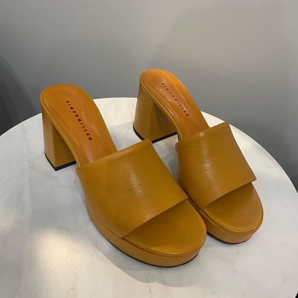 Simon Miller Stopper Platform Heel Sandals in Papaya Size 38 - Picture 14 of 16